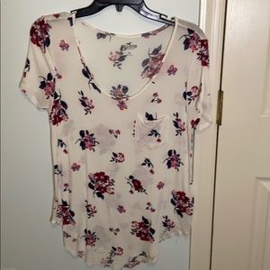 Hollister floral short sleeve shirt